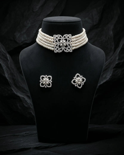 Trisha Pearl Choker Set Zestro
