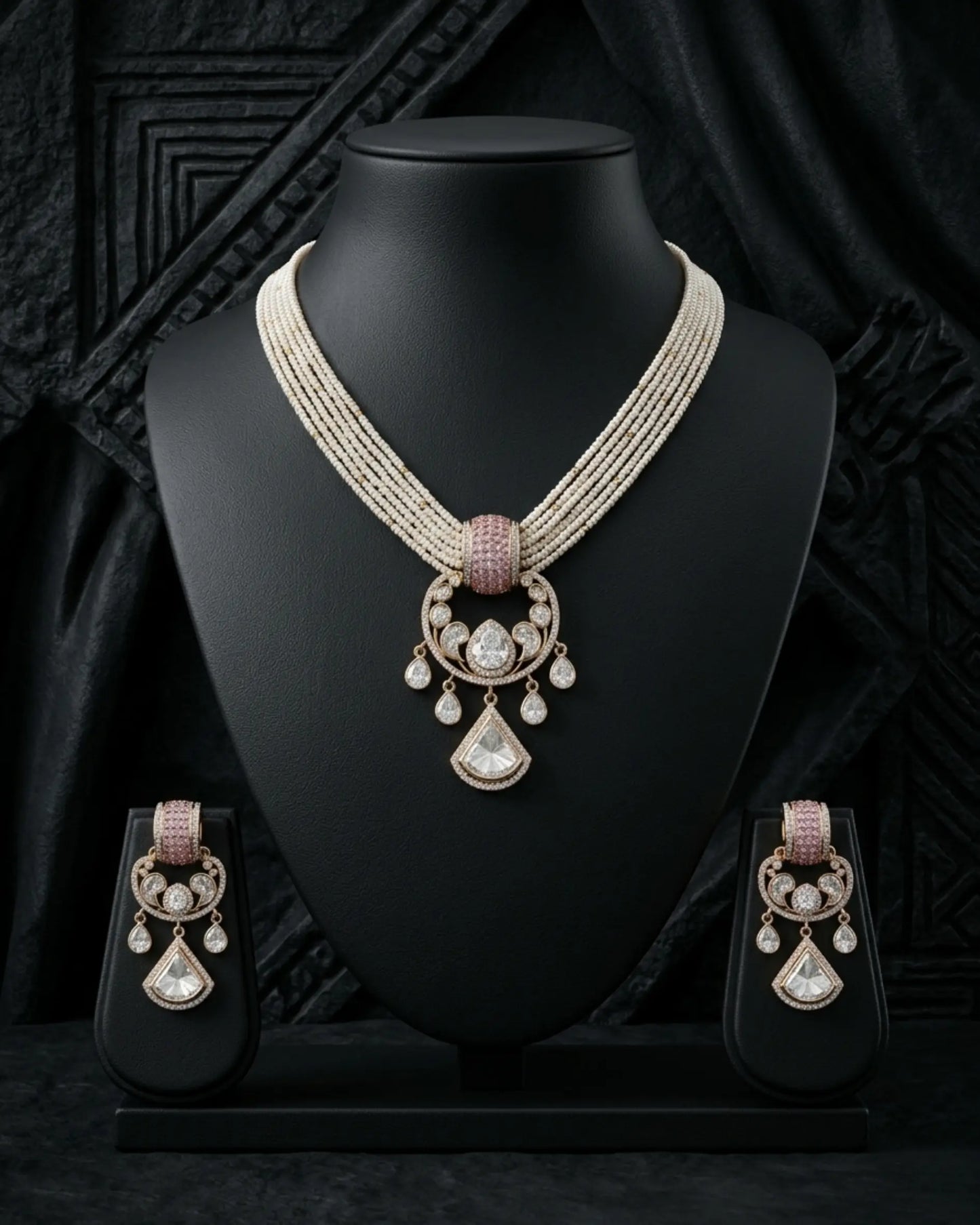 Zivah Pearl Necklace Set Zestro