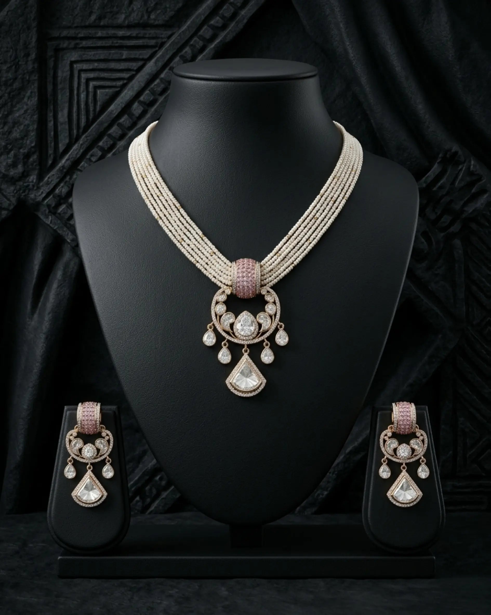 Zivah Pearl Necklace Set Zestro