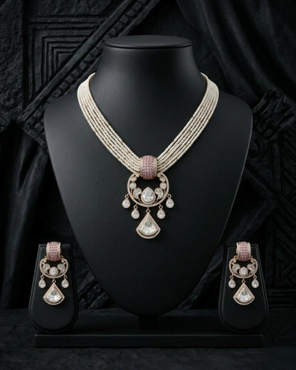 Zivah Pearl Necklace Set Zestro