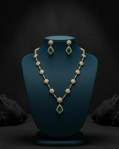 Iraa Floral Grace Necklace Set Zestro