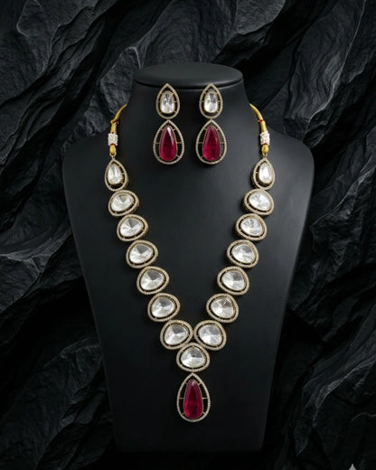 Prisha Uncut Kundan Imperial Set Zestro