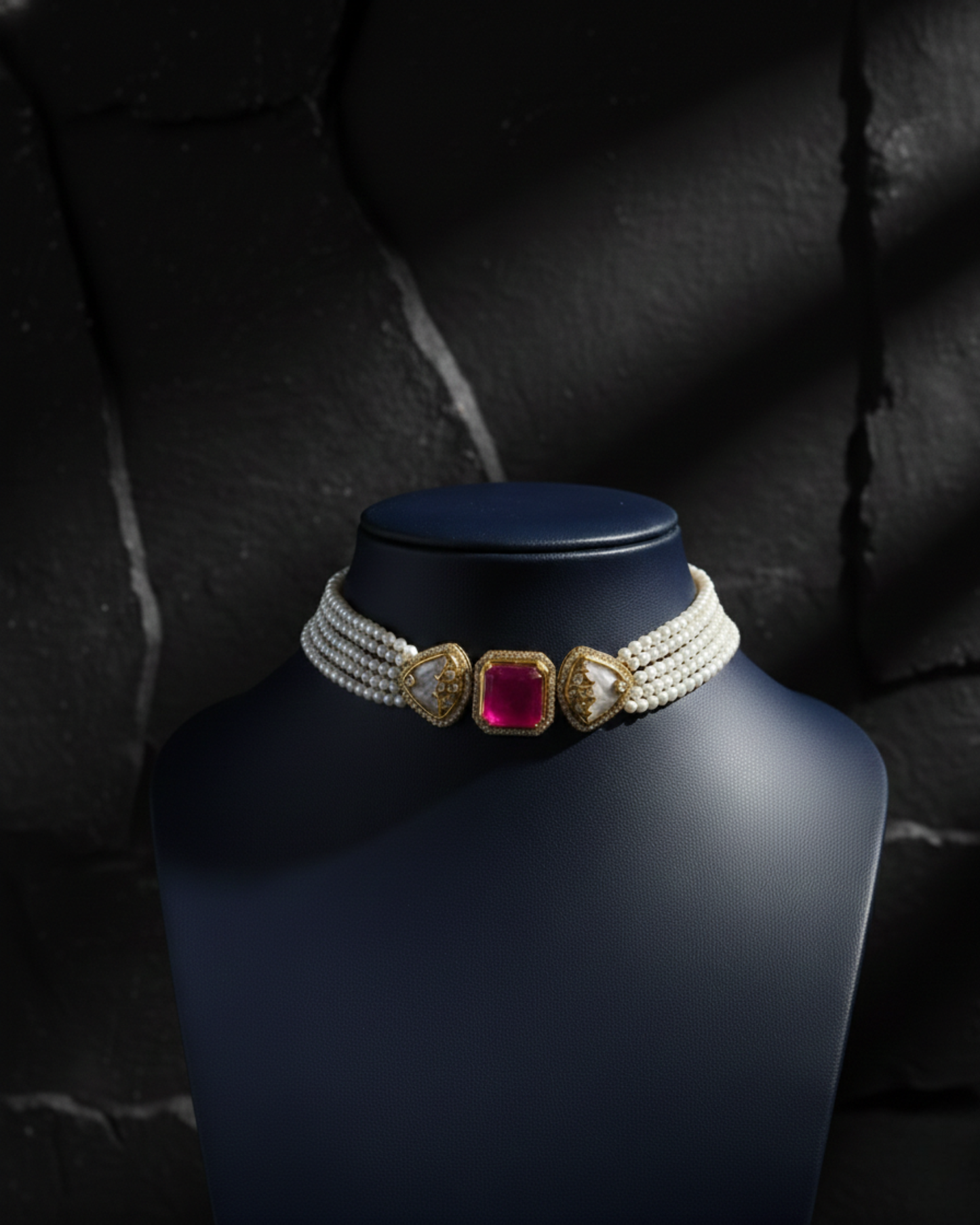 Noorjahan Pearl Kundan Choker Set