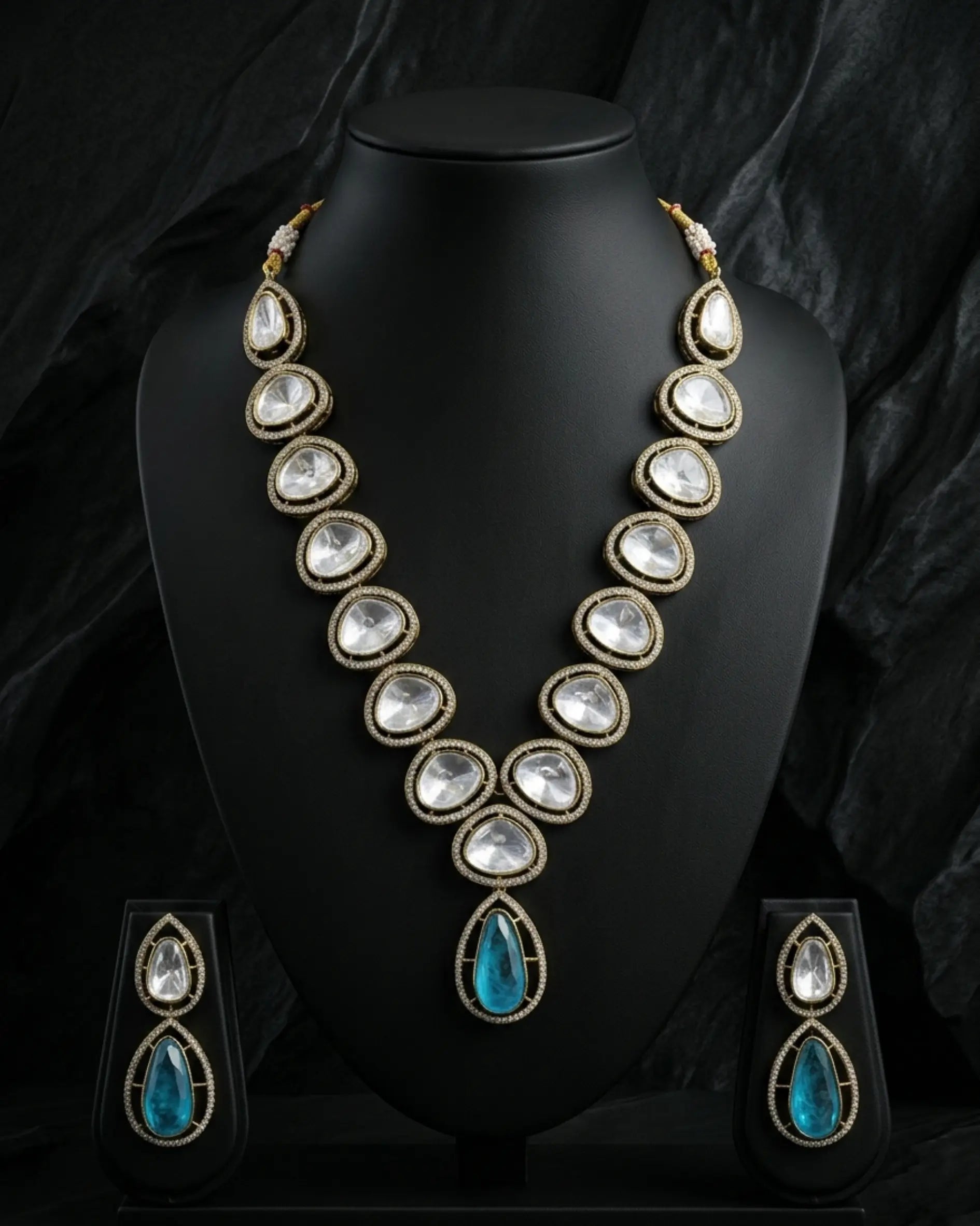 Prisha Uncut Kundan Imperial Set Zestro