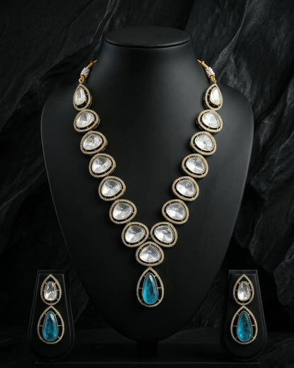 Prisha Uncut Kundan Imperial Set Zestro