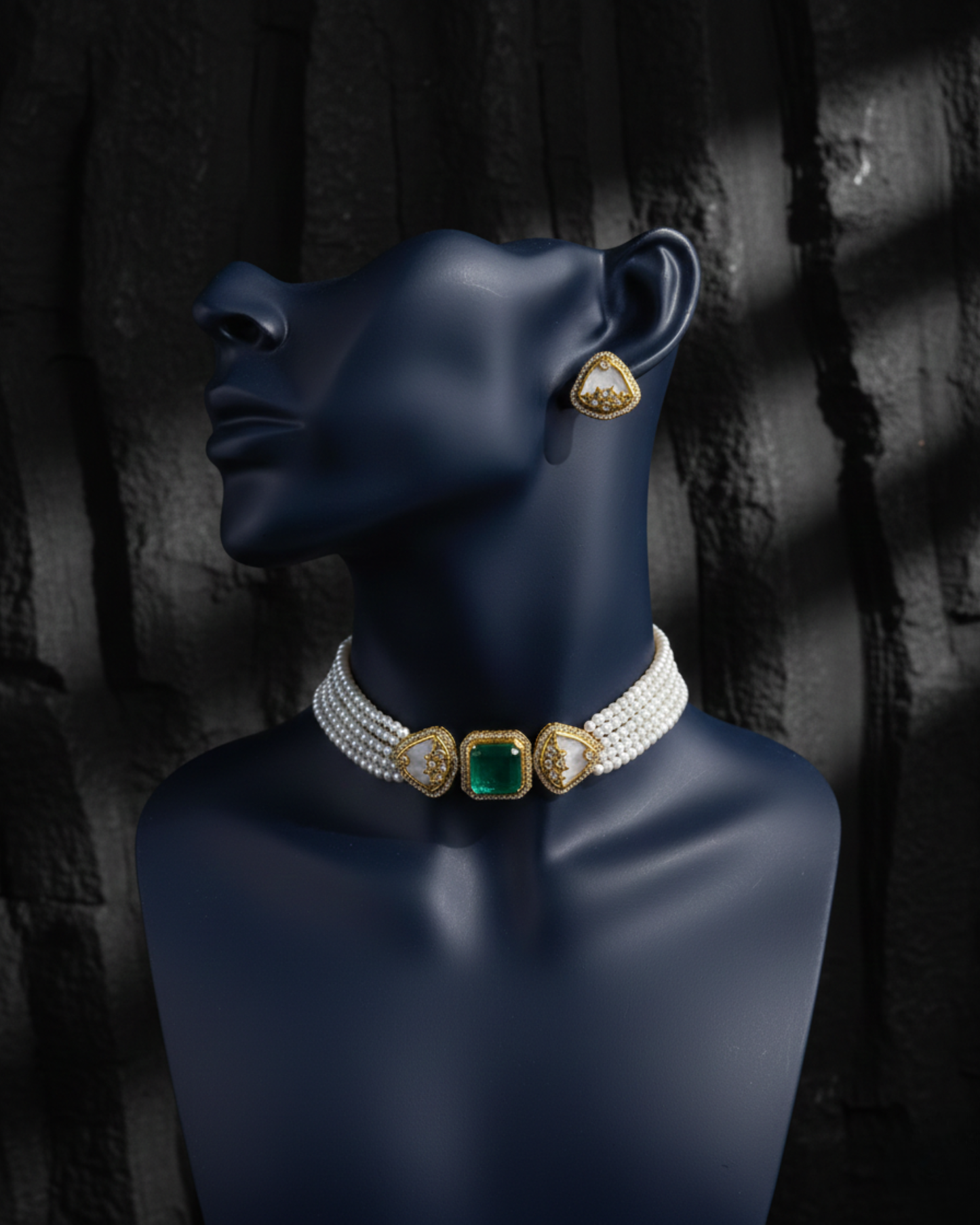 Noorjahan Pearl Kundan Choker Set