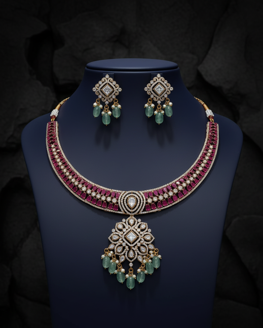 Adira Kundan Necklace Set