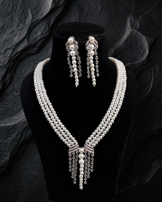 Adorn Pearl Cascade Set Zestro