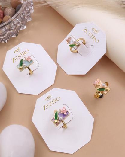 Blooming Pearl Garden Ring