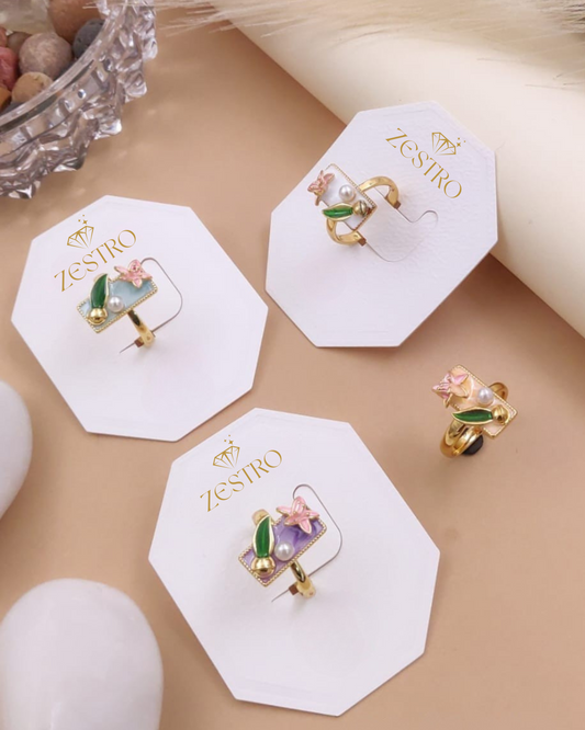 Blooming Pearl Garden Ring
