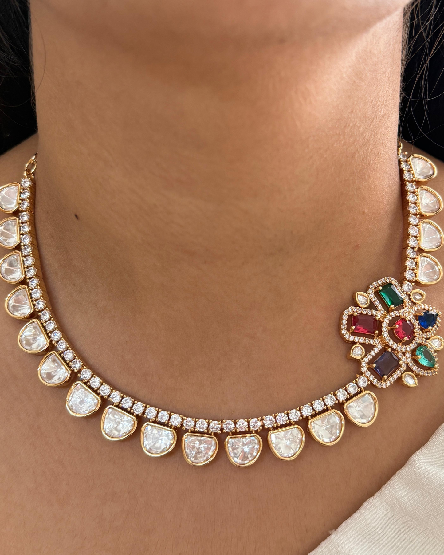 Blossom Flower Necklace Set