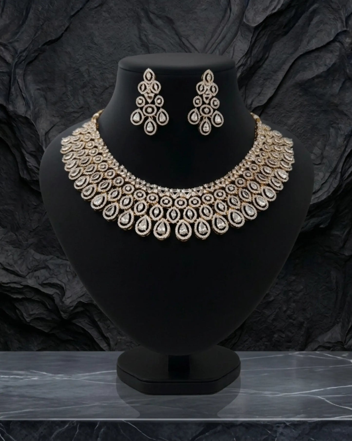 Cubic Zirconia Necklace Set Zestro
