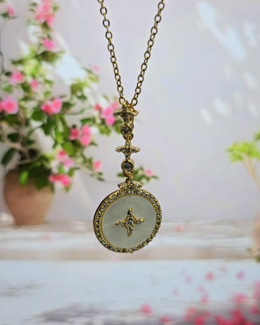 Divine Mother of Pearl Neckpiece