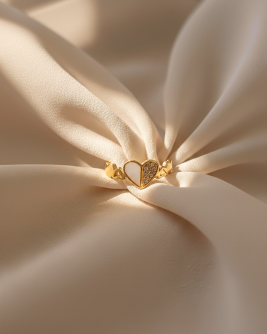 Duet Heart Ring
