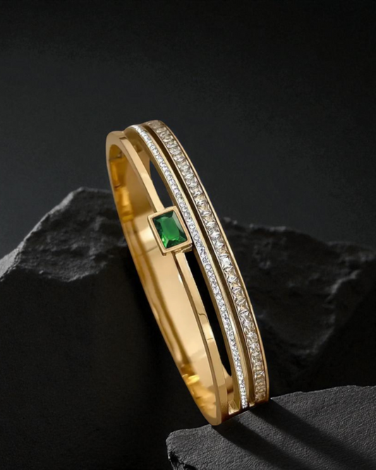 Emerald Gemstone Bracelet