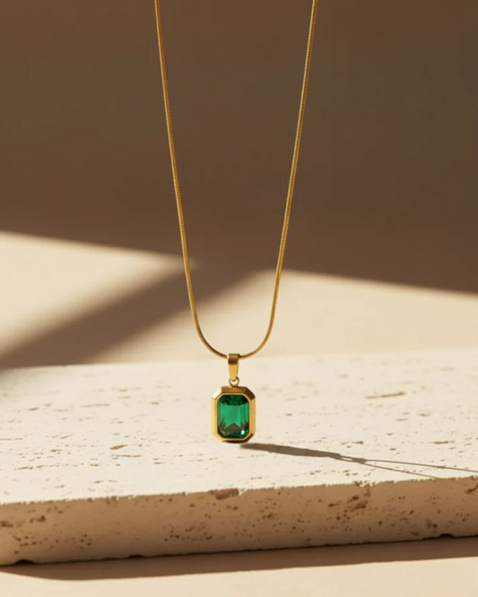 Emerald Halo Pendant