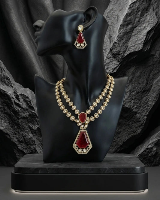 Eshaal Crimson Elegance Set Zestro