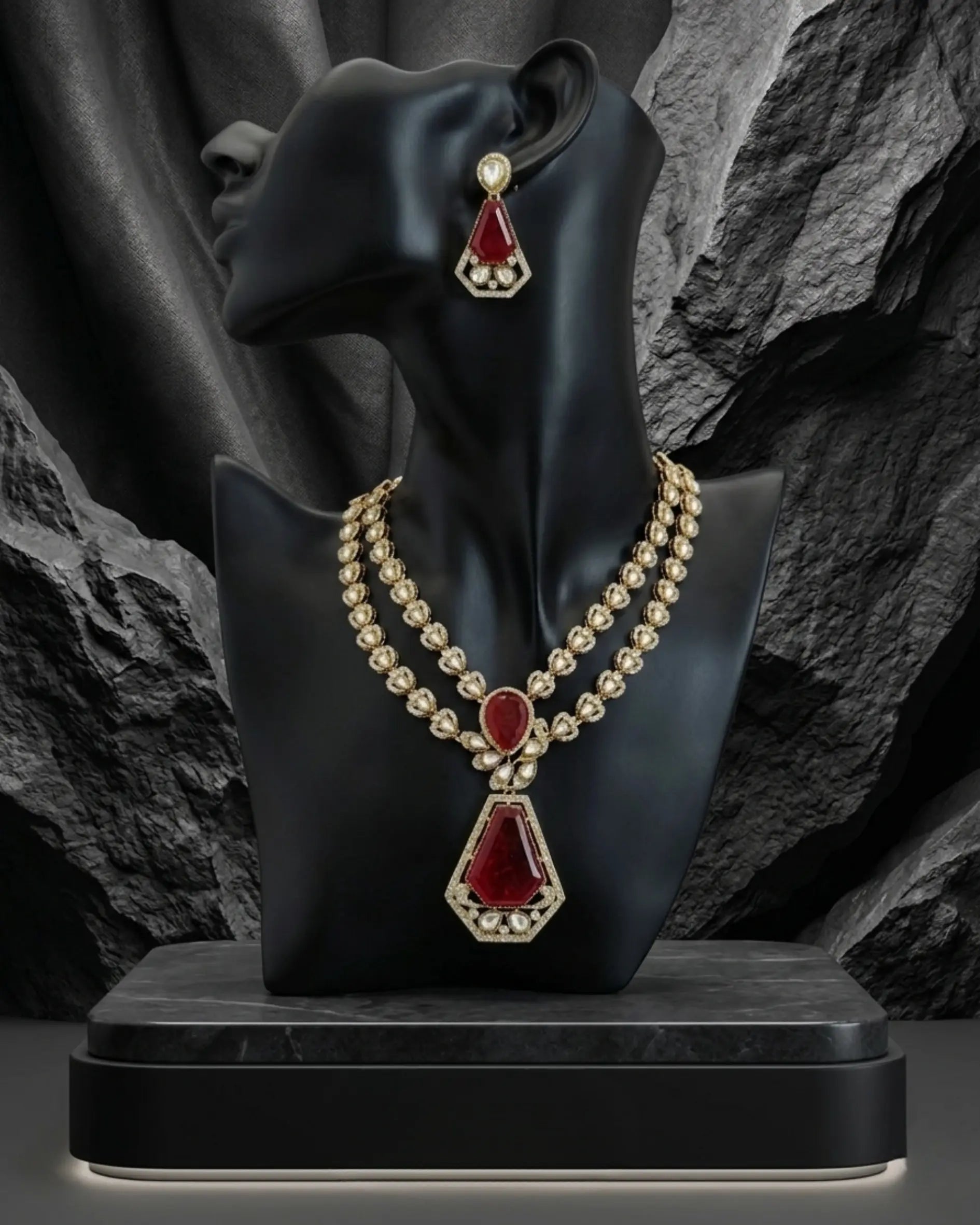 Eshaal Crimson Elegance Set Zestro