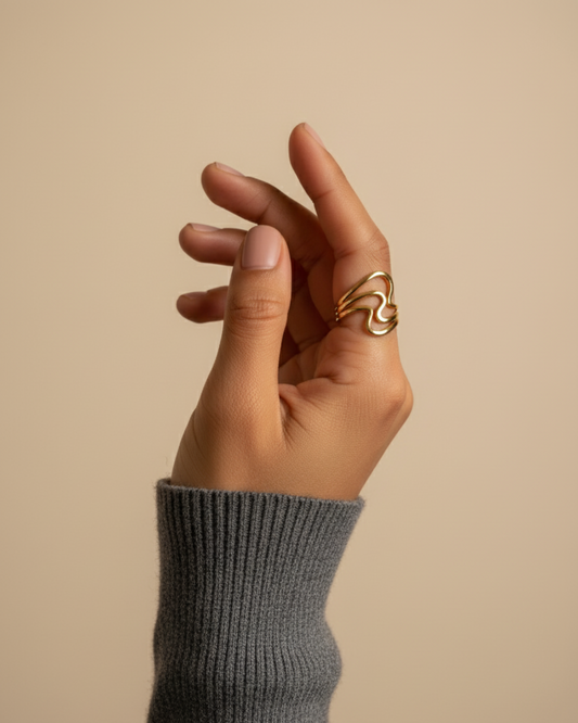 Ethereal Wave Ring