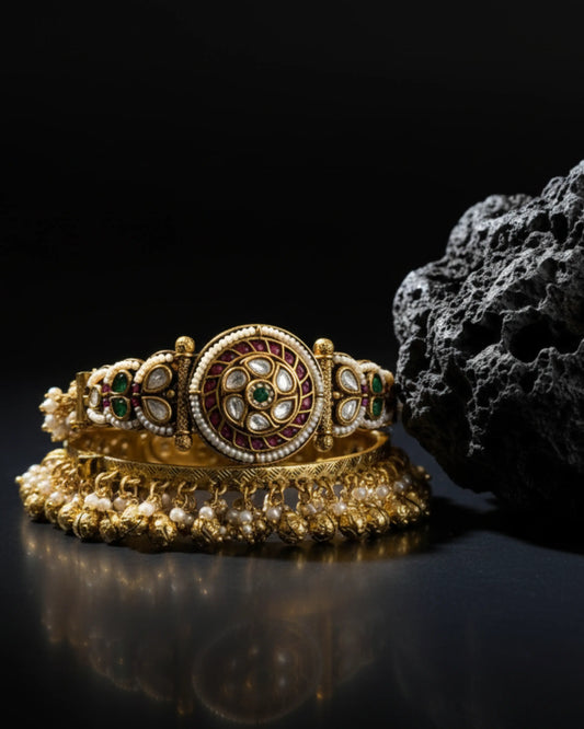 Flower Ghungroo Bangles Zestro