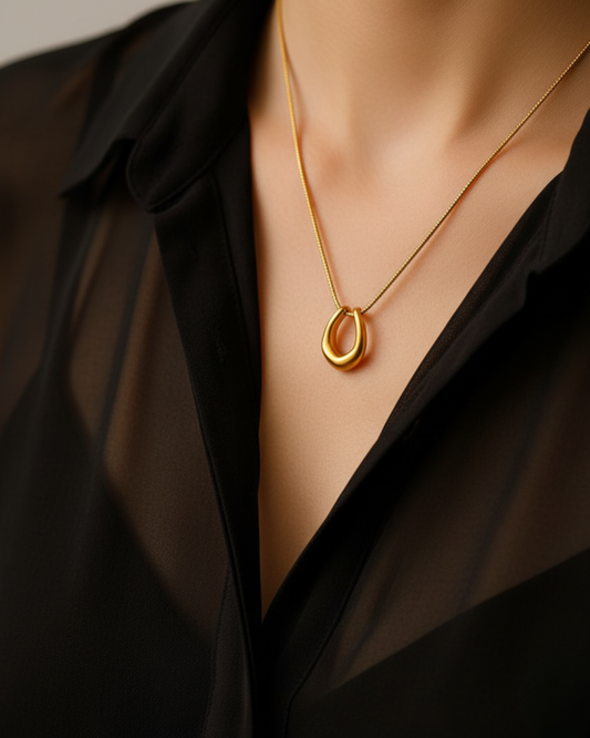 Golden Horseshoe Pendant