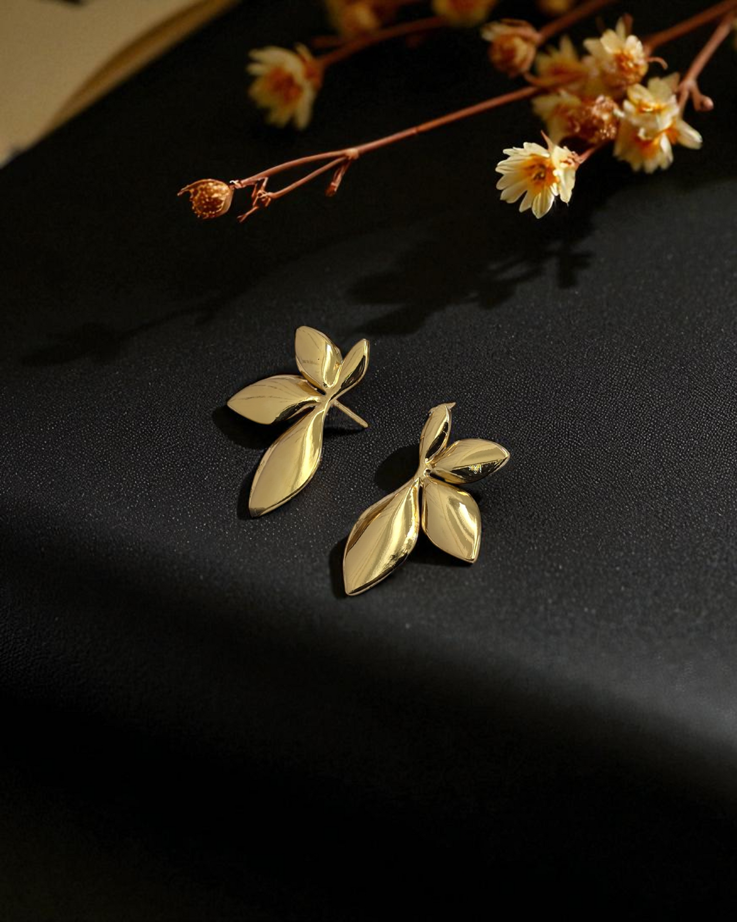 Golden Leaf Earrings
