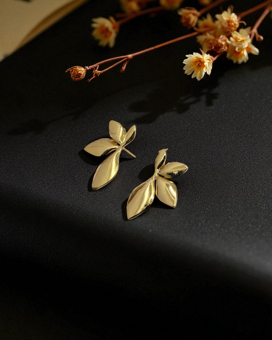 Golden Leaf Earrings