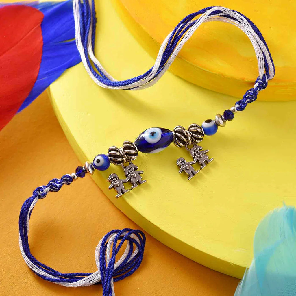 Happy Brother Sister Evil Eye Rakhi