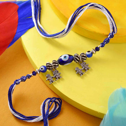 Happy Brother Sister Evil Eye Rakhi