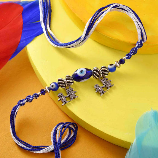 Happy Brother Sister Evil Eye Rakhi