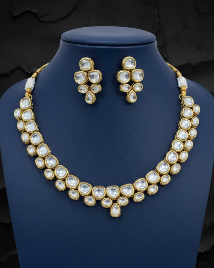 Kundan Bloom Traditional Indian Earrings Jewellery Zestro