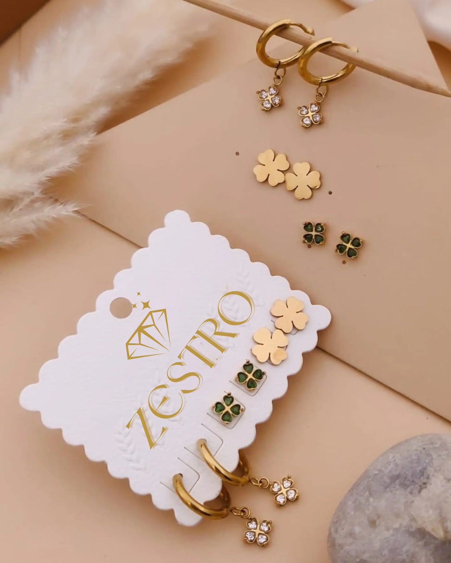 Lucky Bloom Earrings Combo Zestro