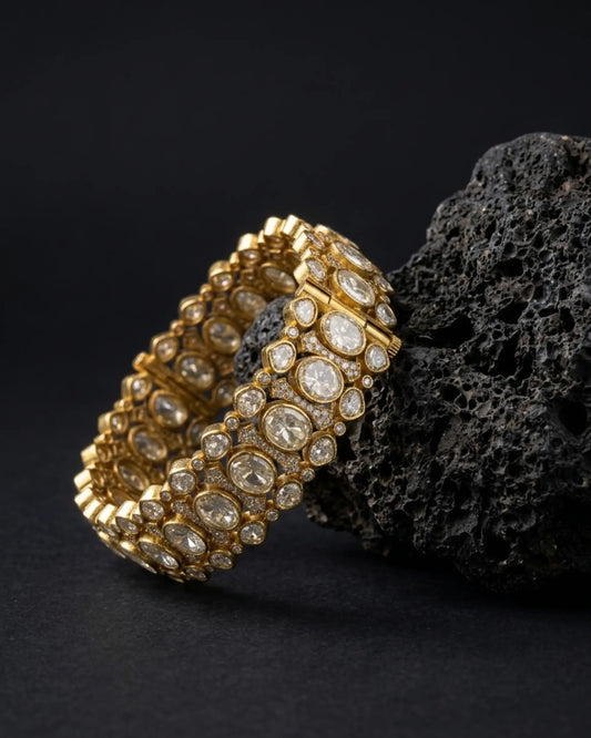 Luxe Kundan Bangles Zestro
