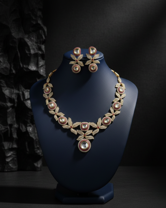 Marigold Bloom Necklace Set