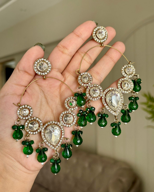 Midnight Glamour Hoops
