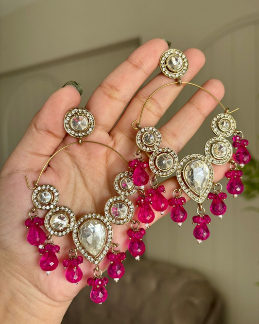 Midnight Glamour Hoops