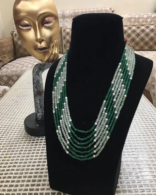 Onyx Seven Layered Mala Zestro