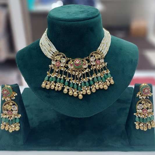 Pachi Kundan Heritage Set