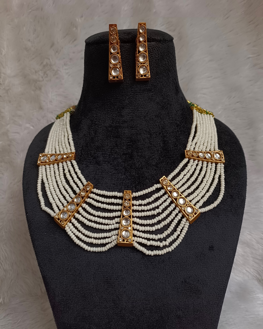 Pearl Layers Necklace Set