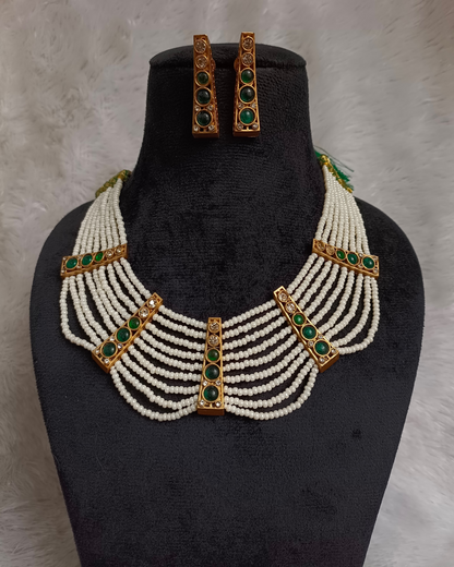 Pearl Layers Necklace Set