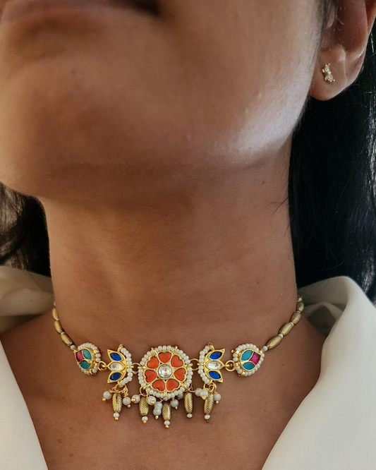 Phoolkari Choker Set