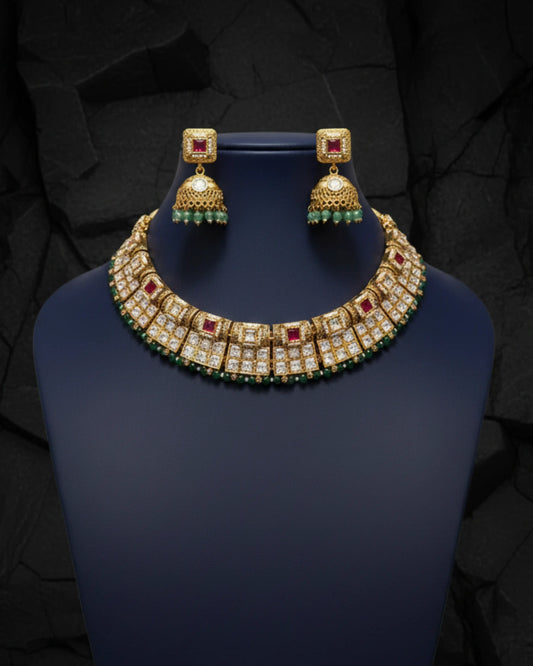 Ragini Kundan Necklace Set Zestro