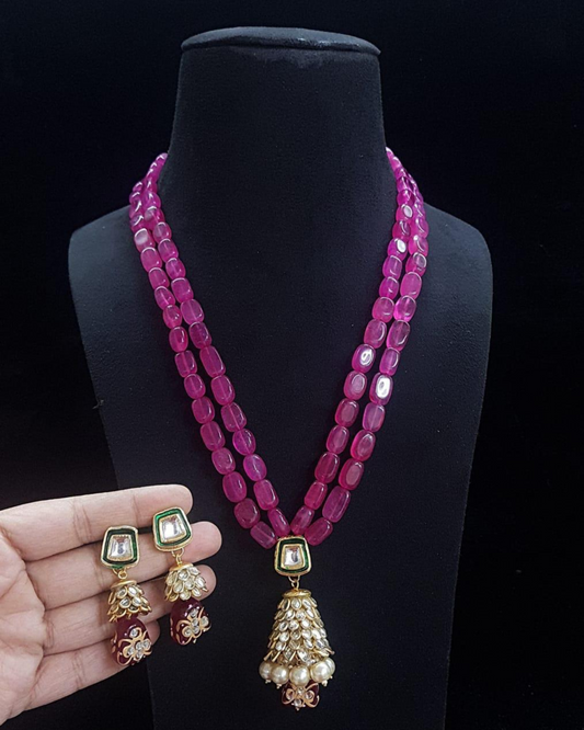 Rasika Paachi Kundan Set