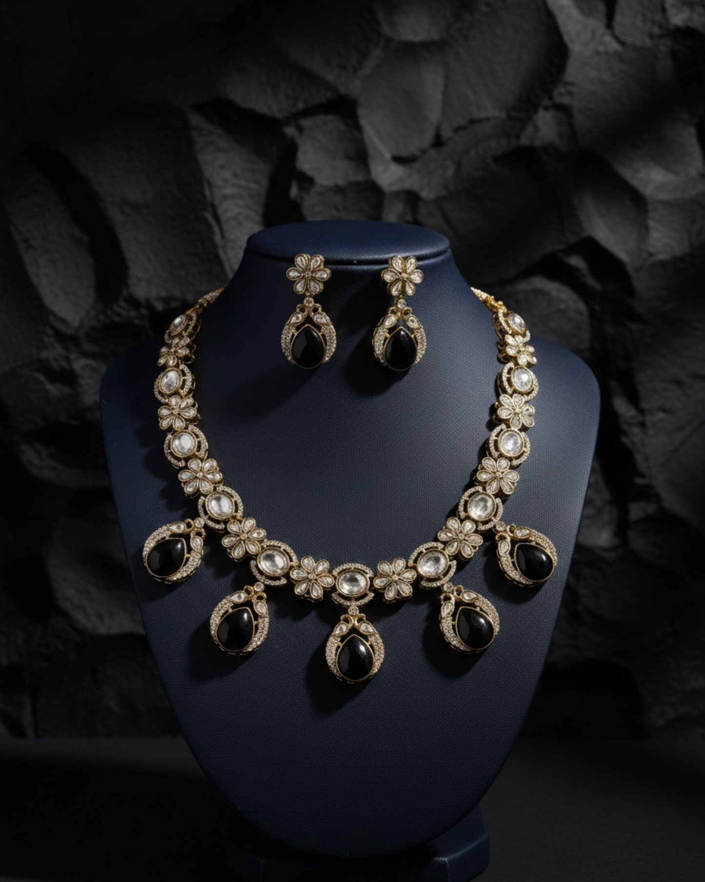 Sneh Petal Necklace Set