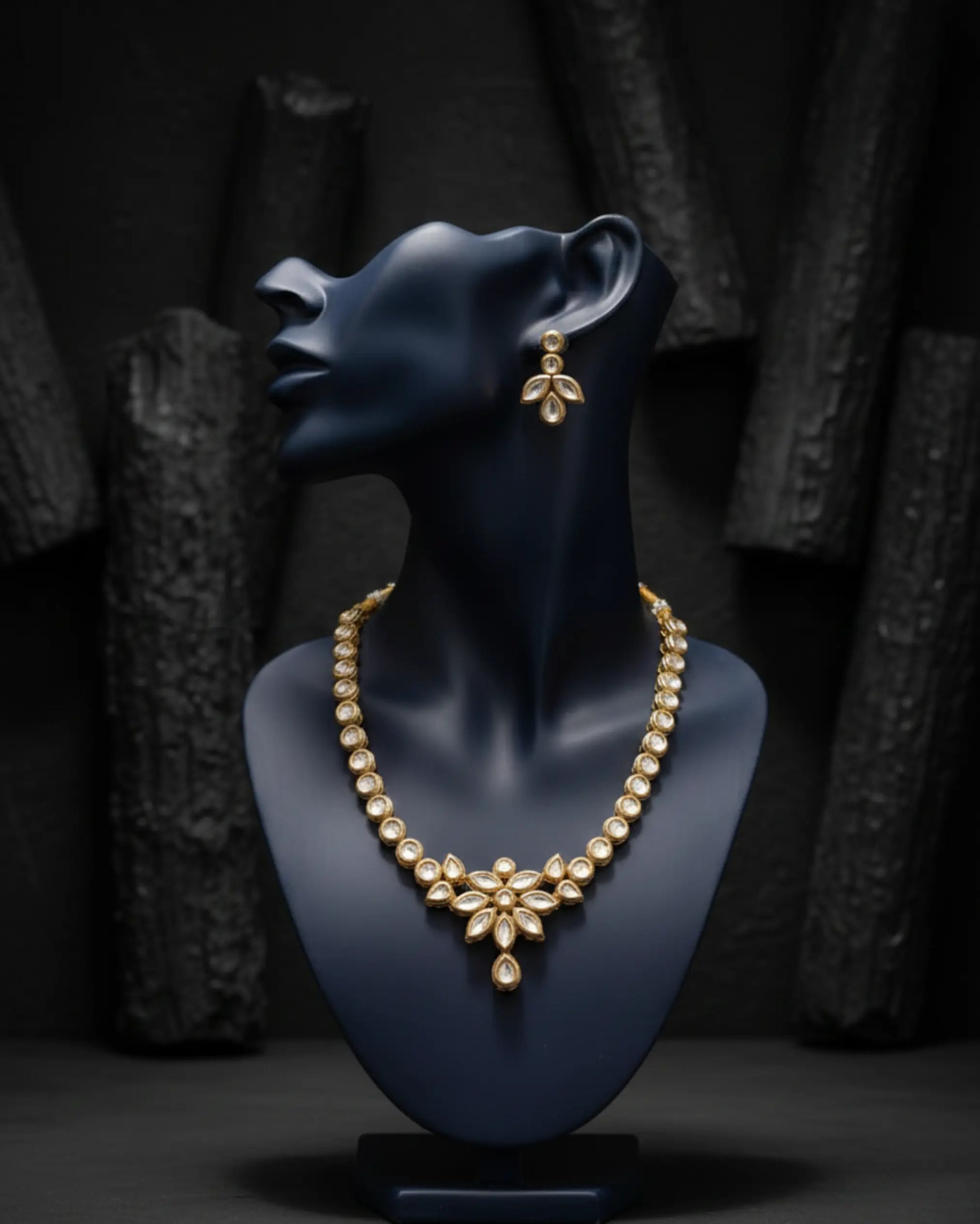Tanvi Floral Kundan Set Zestro