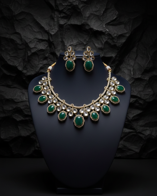 Tavira Emerald Teardrop Set