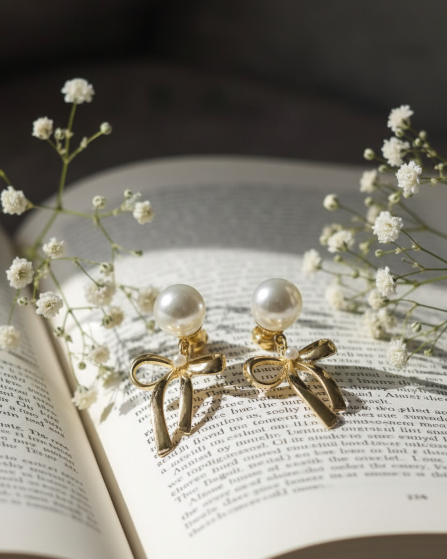 The Golden Bow Pearl Drops