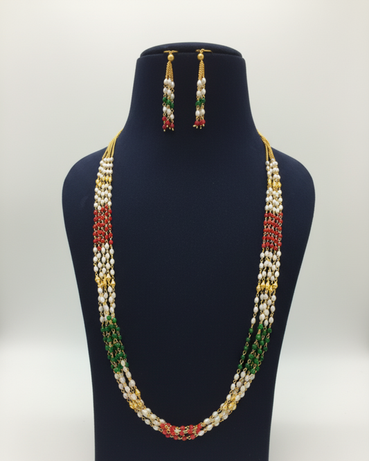 Tricolour Pearl Mala