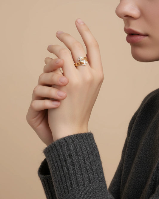 Trinity Twist Ring Zestro