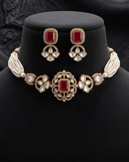 Poorva Heirloom Choker Set Zestro